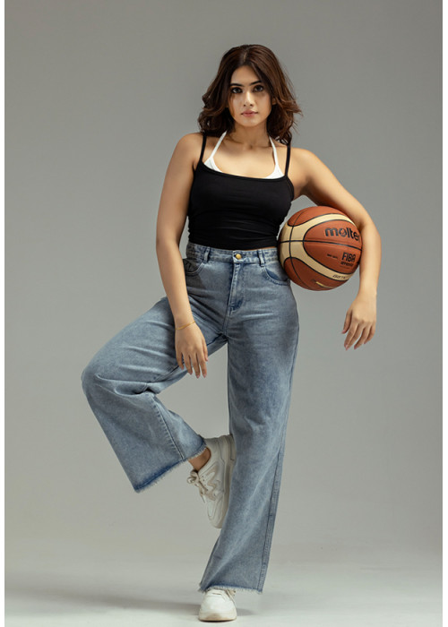 HENASSY WIDE LEG JEAN